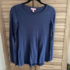Lilly Pulitzer Navy Long Sleeve Shirt